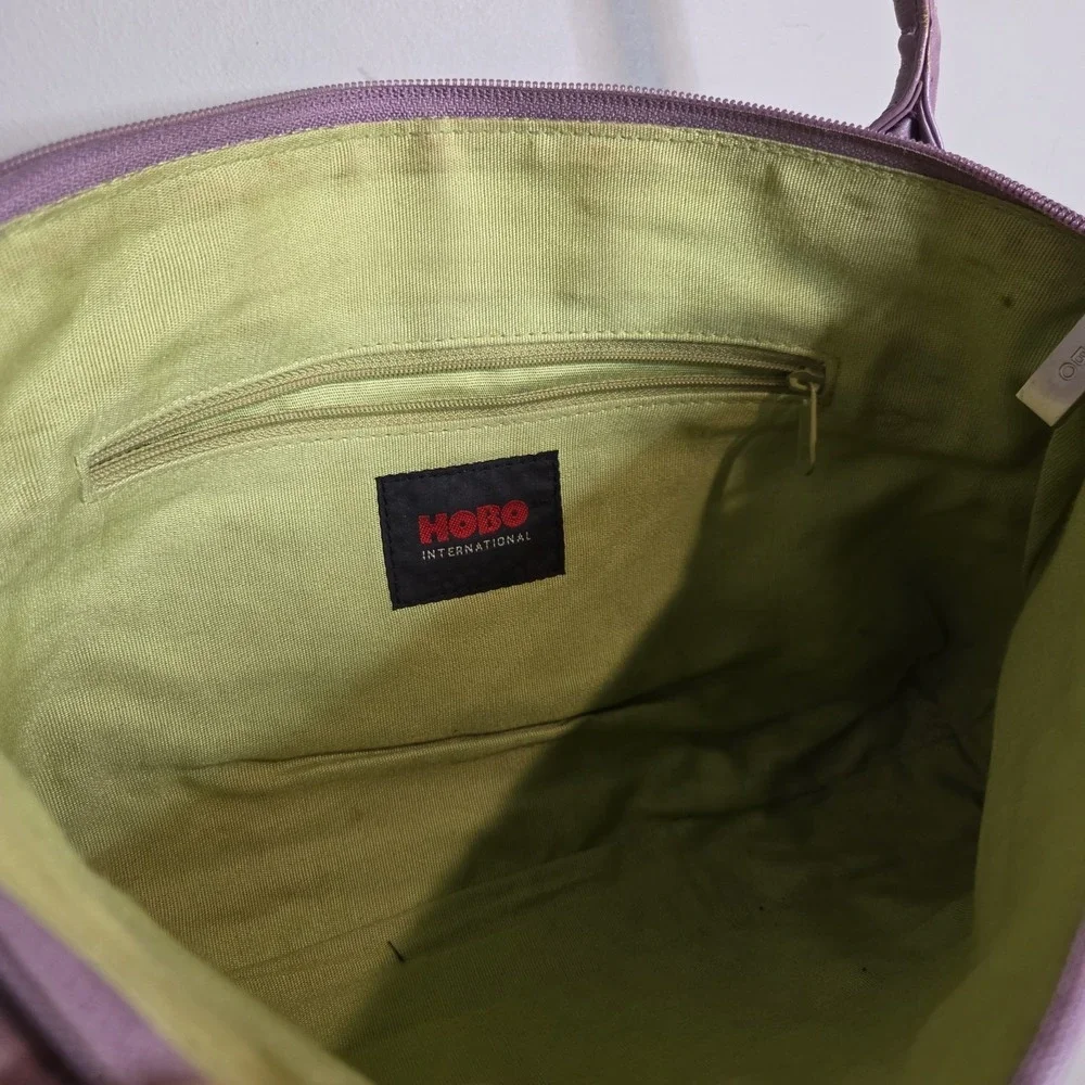 Hobo International Vintage Baguette Shoulder Bag Lavender Purple Leather‎ Y2K